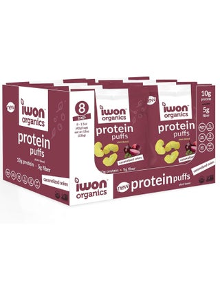 Iwon Organics Caramelized Onion Protein Puffs 42g Pack of 8 - pzsku/ZEC623CAB76BC66B8BD30Z/45/1746887763/ff2cb1ab-6296-4510-ae53-350b098445a4