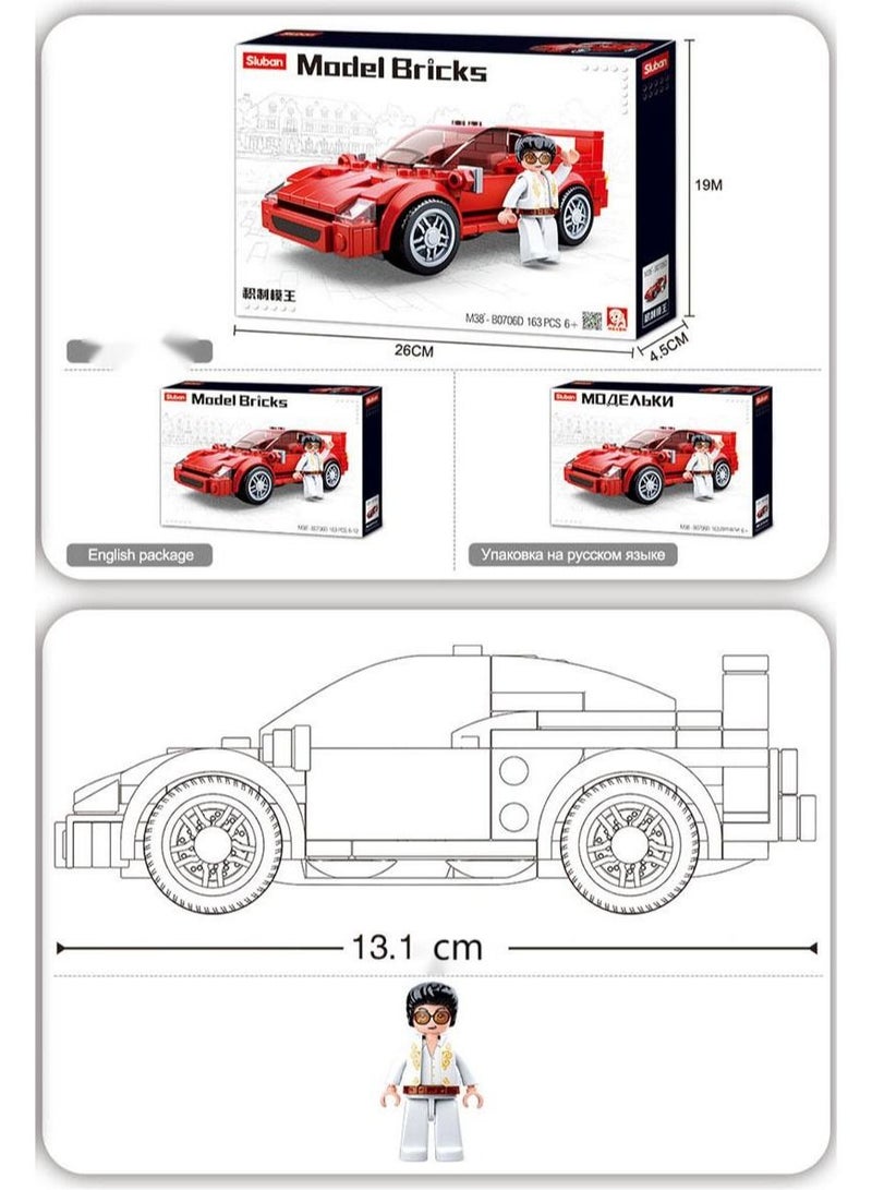 Sluban Mini Classic Car Building Block Model - Image 3