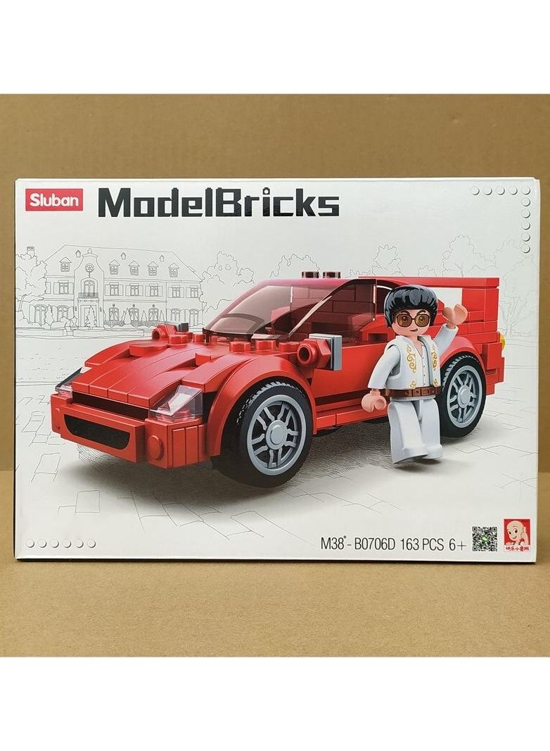 Sluban Mini Classic Car Building Block Model - Image 1