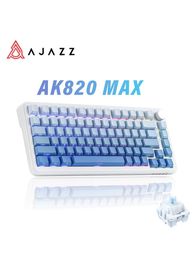 أجاز A-jazz AK820 Max لوحة مفاتيح ميكانيكية لاسلكية بتركيب جاسكت نوع الاتصال: بلوتوث/لاسلكي