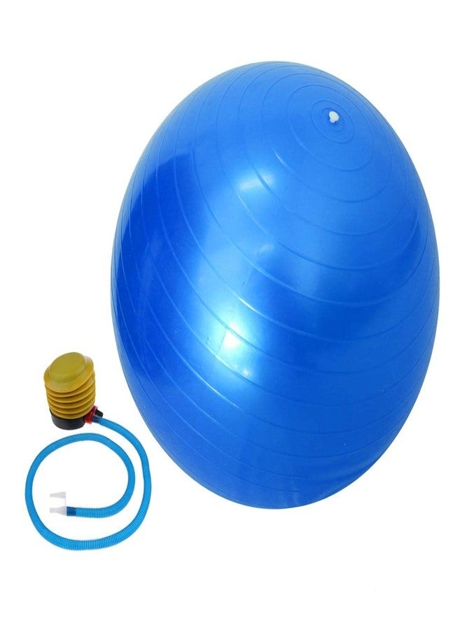 WOLBLIX 55cm Anti Burst Sports Yoga Ball w/Pump Pilates Fitness Gym Balance Stability Swiss Ball Fitball Exercise Workout Massage Ball (Blue) - Image 2