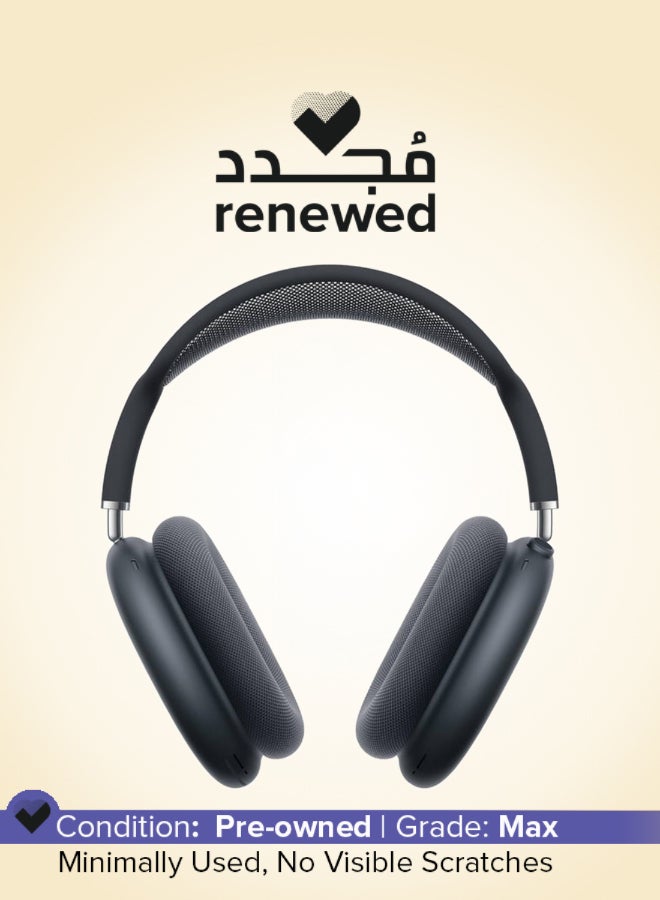 ابل  مجدد - سماعات أبل إيربودز ماكس مع حقيبة ذكية 2024 نوع-C سوداء - Image 1