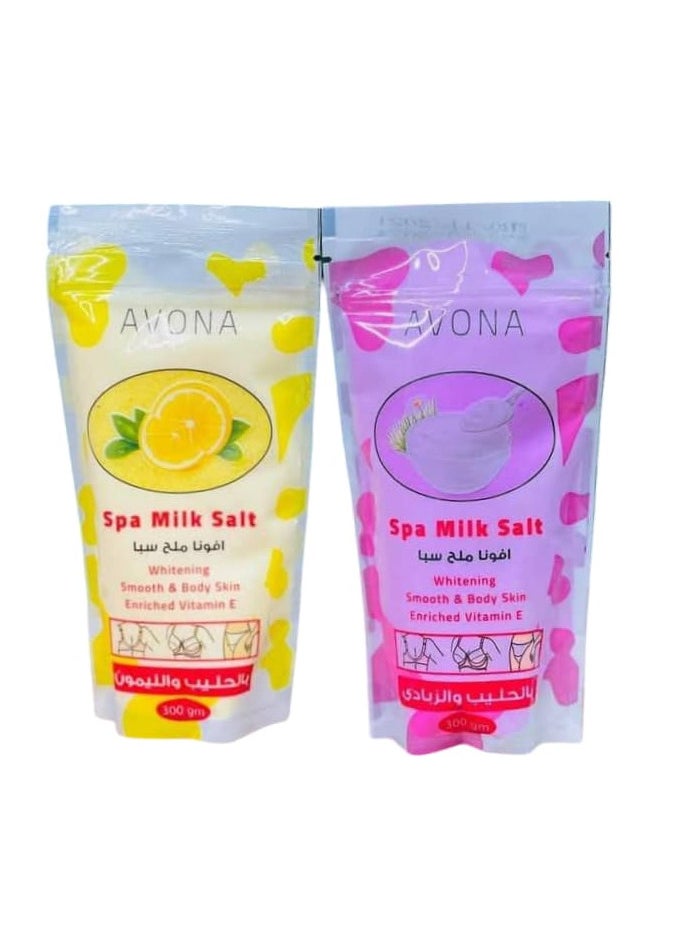 Avona - Avona Spa Milk Salt Body Scrub 2 Pieces - Image 1