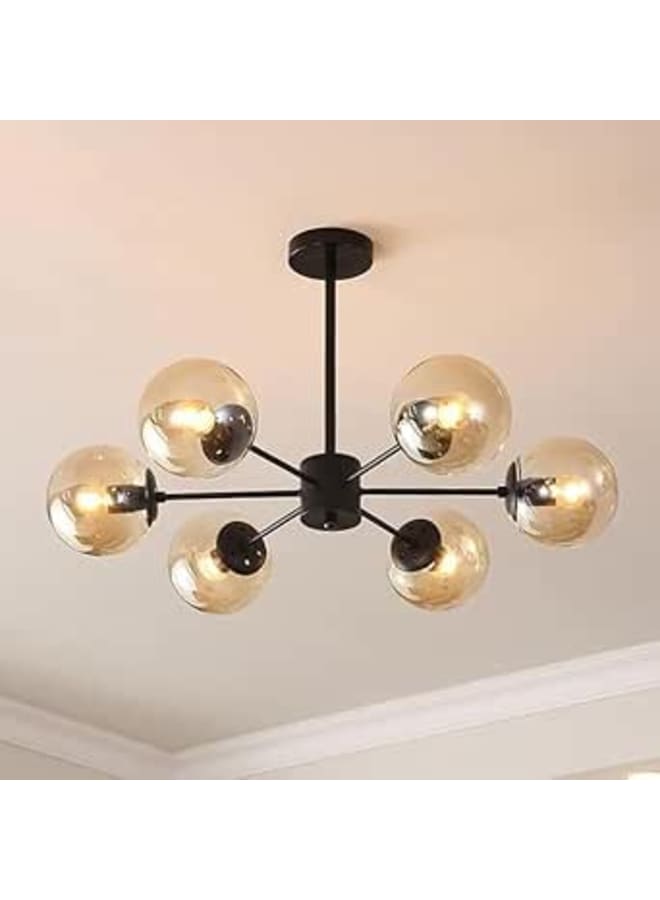 6-Light Pendant Light Without Bulbs, 30