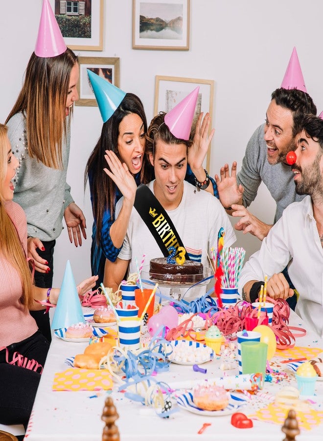 وشاح عيد ميلاد ملكي من ترينكريتي للرجال أو الأولاد، وشاح من الساتان الأسود مزين بحروف ذهبية لامعة، مثالي لحفلات أعياد الميلاد - Image 4