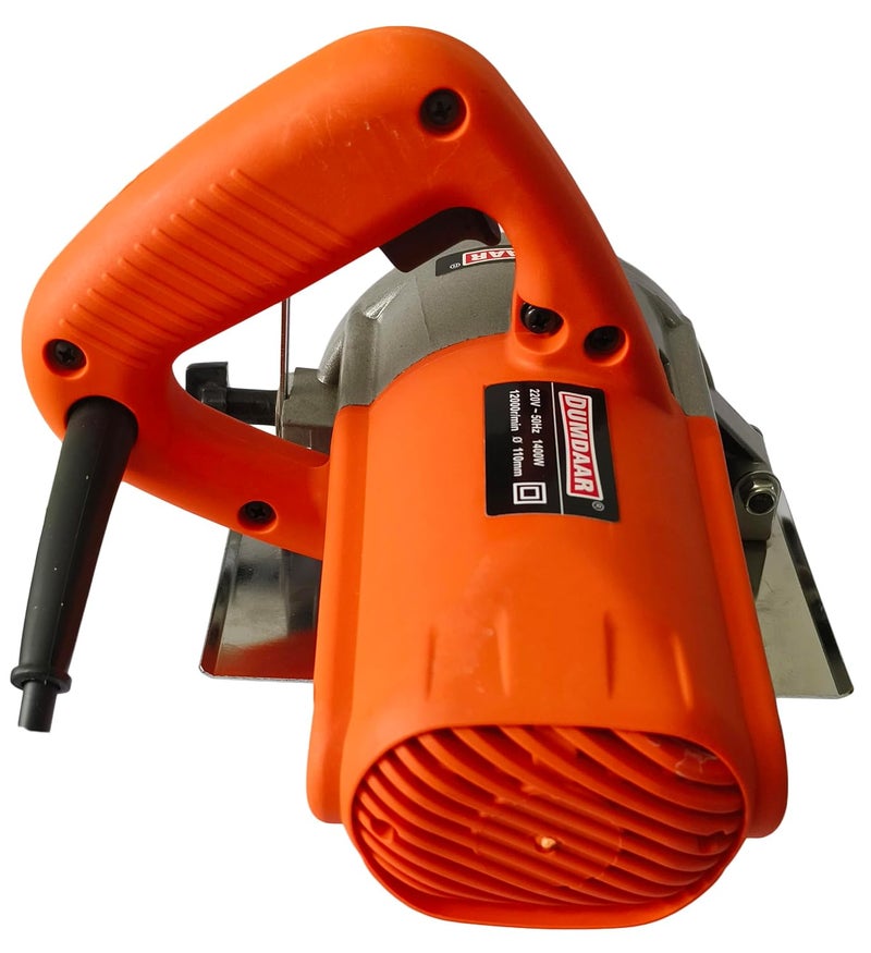 Inditrust Dumdaar 1400 W Marble cutting machine with 1pc Marble Cutting blade set Handheld Tile Cutter 110mm (ORANGE) - Image 4