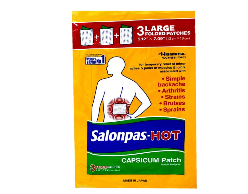 Salonpas لصقة سالون باس - فلفل حار 3 عد (عبوة من 6) - Image 2