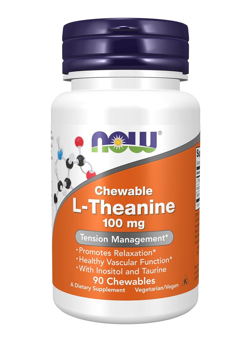 now L-Theanine - 100Mg, 90 Chewables - Image 1