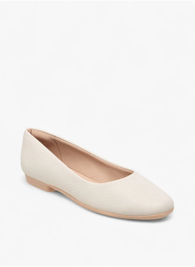 PICCADILLY Women's Textured Slip-On Ballerina Shoes