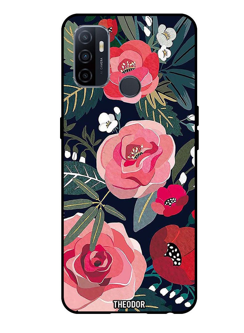 Theodor Protective Case Cover For Oppo A53/A53S Flowers and leaves - Image 1