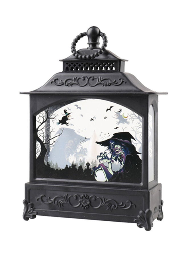 إسكدنيا فانوس  للشموع يعمل دون بطارية مع نموذج ساحرة أسود 19*5.5*13.8سم - Image 1