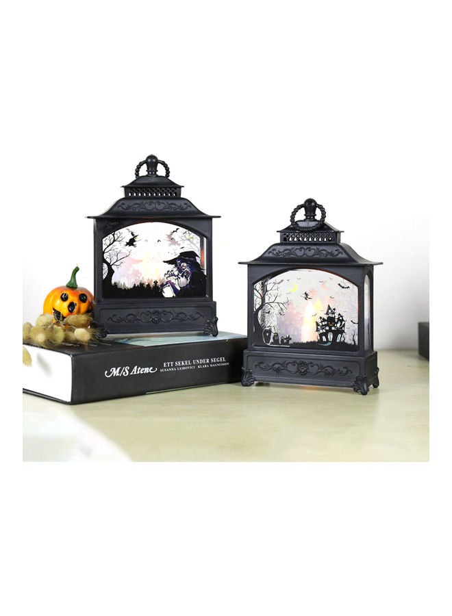إسكدنيا فانوس  للشموع يعمل دون بطارية مع نموذج ساحرة أسود 19*5.5*13.8سم - Image 2