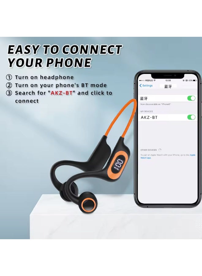 JBLTM Bone conduction second generation air conduction earphones wireless bluetooth earphones open earplugs with microphone, outdoor sports running, battery display, SD card support, noise reduction, sports style  - Image 2