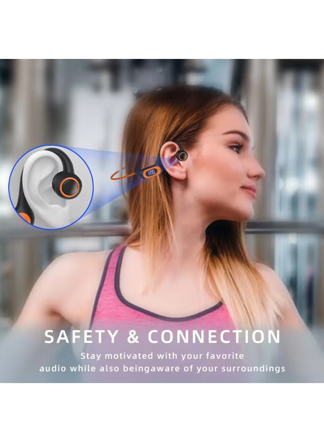 JBLTM Bone conduction second generation air conduction earphones wireless bluetooth earphones open earplugs with microphone, outdoor sports running, battery display, SD card support, noise reduction, sports style  - Image 5