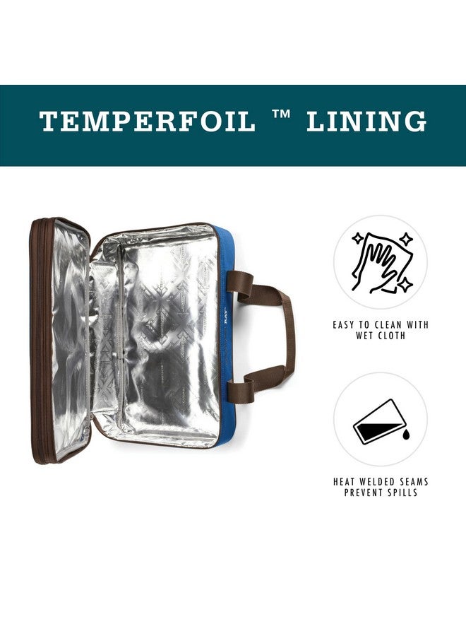 Rachael Ray Expandable Lasagna Lugger Insulated Casserole Carrier, Fits 9"x13" Baking Dish, Navy - Image 4