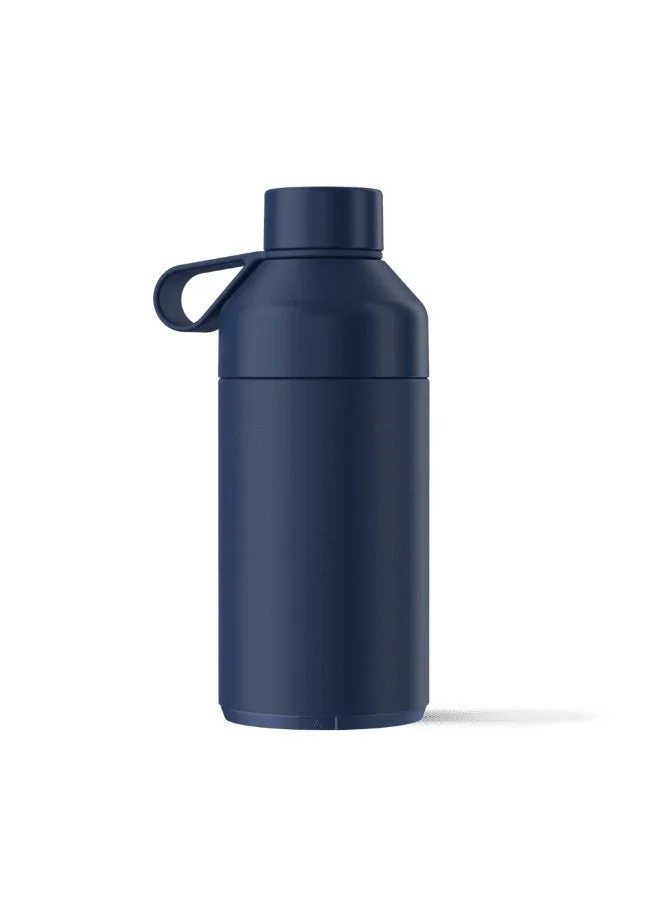 Ocean Bottle Premium 750ml Recycled Stainless Steel Water Bottle – Vacuum Insulated Leak-Proof Reusable Eco Friendly Drink Bottle for Cold & Hot Beverages, Dishwasher Safe, Sustainable Ocean Plastic Impact Design (Ocean Blue)