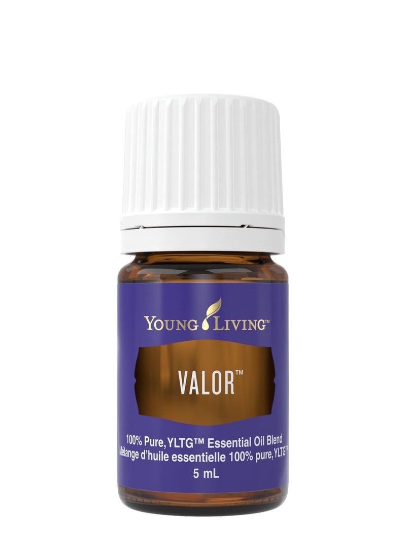 Young Living Valor Essential Oil - Empowering Blend with a Harmonious Blend of Black Spruce, Blue Tansy, Camphor Wood, Geranium, and Frankincense - 5ml Bottle for Courage and Confidence - Image 1