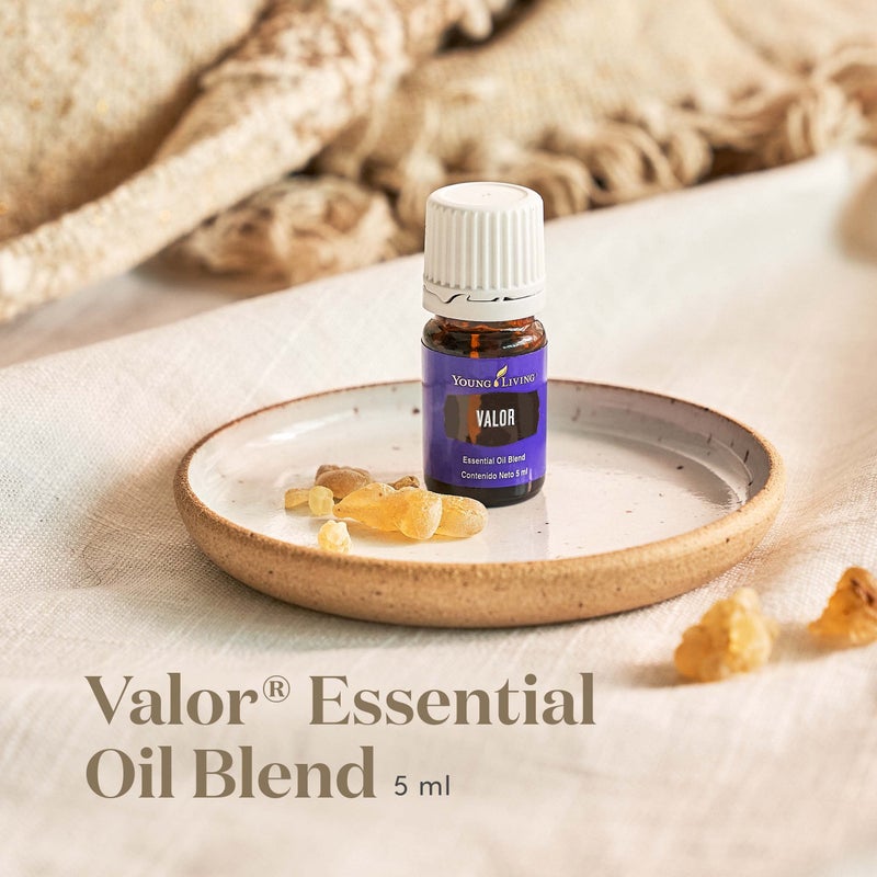 Young Living Valor Essential Oil - Empowering Blend with a Harmonious Blend of Black Spruce, Blue Tansy, Camphor Wood, Geranium, and Frankincense - 5ml Bottle for Courage and Confidence - Image 2