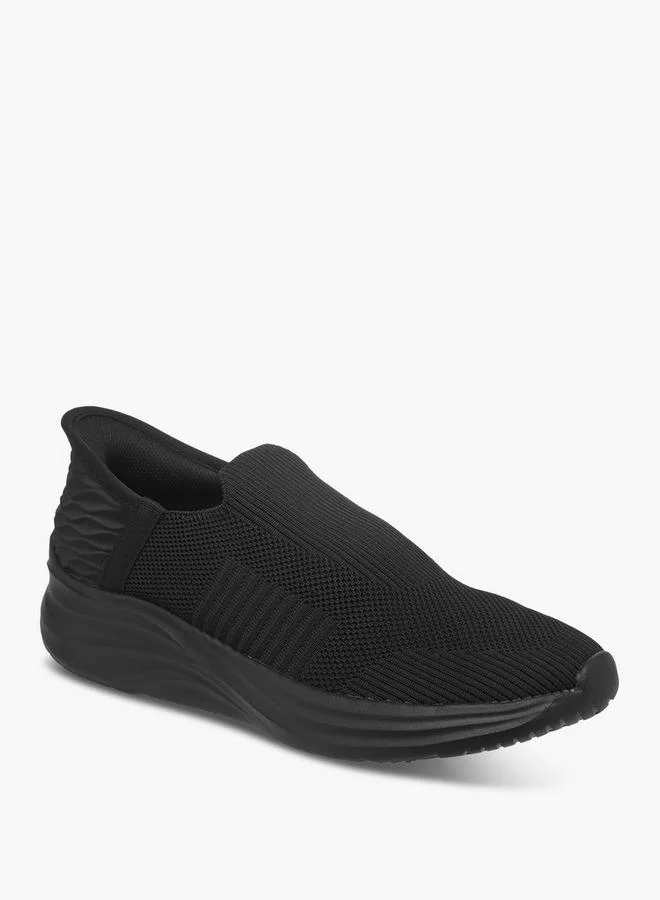 Men's Textured Slip-On Sports Shoes