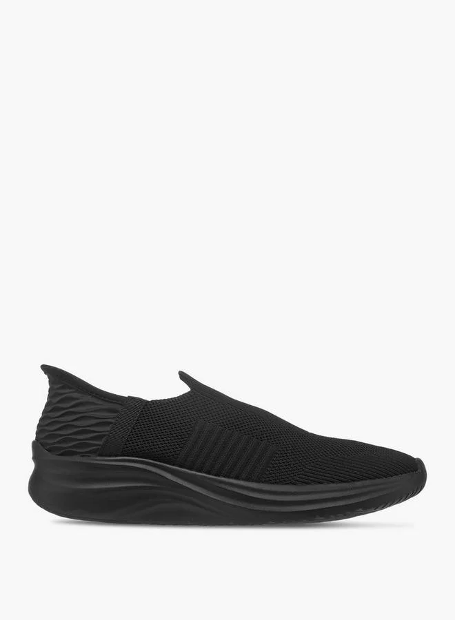 LBL by Shoexpress BLACK Men's Textured Slip-On Sports Shoes for Men | Best Price UAE