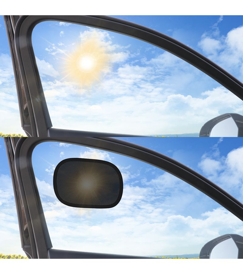 Two Pack Summer Car Mini Sunshade Static Cling Film Leaves No Residue Side Window Sunshade Set - Image 5