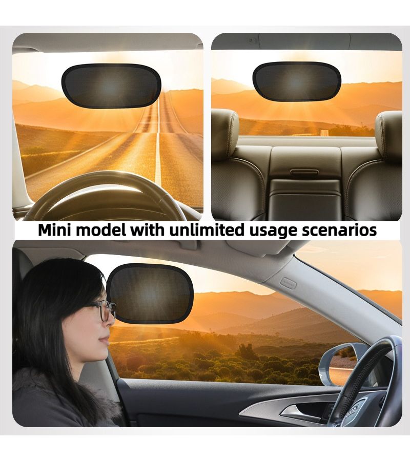 Two Pack Summer Car Mini Sunshade Static Cling Film Leaves No Residue Side Window Sunshade Set - Image 3