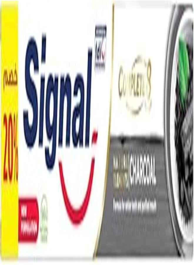 Signal Signal Complete 8 Nature Elements for a a 2x more efficacious formula purified mouth and whiter teeth Charcoal Toothpaste 50ml 