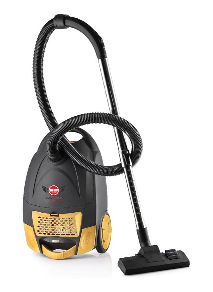 Black Stone - BLACK STONE BV-2500 Vacuum Cleaner 2500 Watt Hygienic and Safe Filter for Protection from Bacteria and Microbes (Matte Black) - Image 1