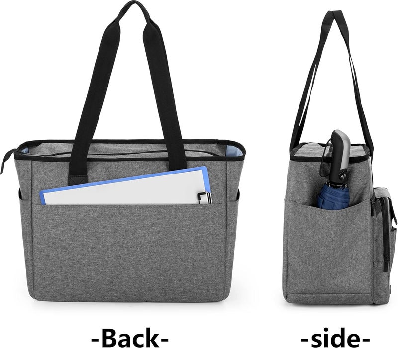 Trunab Nurse Tote Bag for Work with Padded 15.6” Laptop Sleeve, Nurse Bag for Hospice Visit, Home Health Care - Image 4