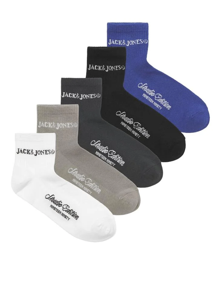 Jack & Jones Junior Youth 5 Pack of Short Tennis Socks