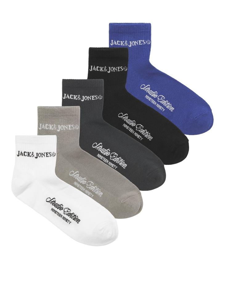 Jack & Jones Junior Youth 5 Pack of Short Tennis Socks - Image 1