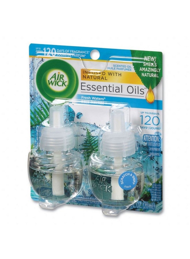 أير ويك عبوة تعبئة معطر هواء بزيت معطر برائحة المياه العذبة شفاف 19 مل 7561632 - Image 2