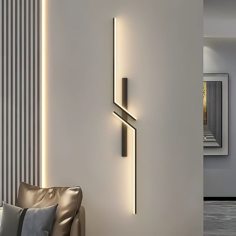 CME No-Drill No-Wiring Background Wall LED Strip Wall Lamp Sofa Wall Light Wired Bedside Charging Remote Control - Image 1