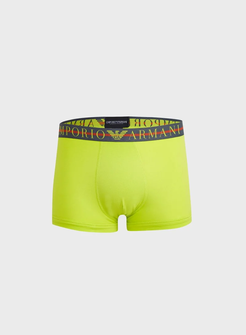 EMPORIO ARMANI 3 Pack Logo Band Assorted Trunks