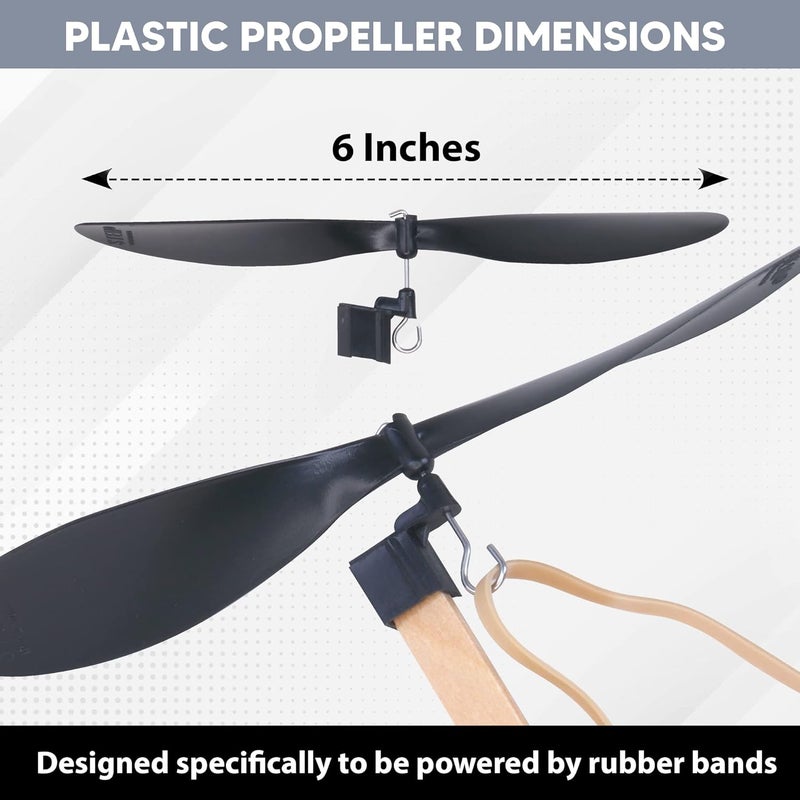 STEM Inventions You Make Plastic Propeller for STEM Projects, 6 Inches, Pack of 30 - Image 3