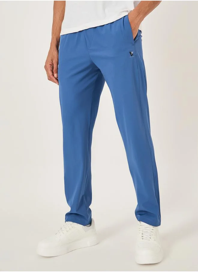 فورت كولينز Solid Drawstring Waist Regular Fit Pants