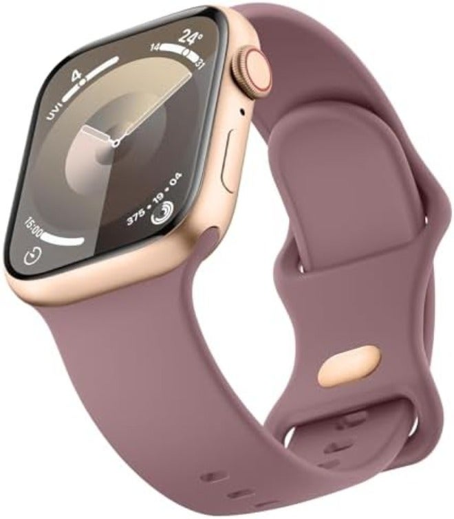 Mugust Sport Bands Compatible with Apple Watch Band 42mm 41mm 45mm 49mm 40mm 44mm 38mm 42mm 46mm, Silicone Waterproof Strap for iWatch Series 10 9 8 7 6 5 4 3 2 1 Ultra 2/Ultra SE/SE 2 Women Men - Image 1