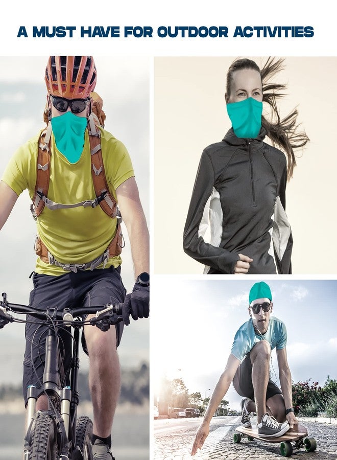ARMORAY Face Mask Balaclava Neck Gaiter Reusable Washable Bandana Headwear Headband for Men & Women Hiking Cycling Fishing Masks (TEAL) - Image 3