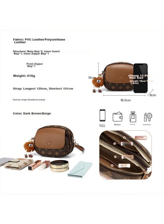 Scarecrow Handbag For Women Light Luxury Shoulder Crossbody Bag Small Round Bag Birthday Qixi Valentine's Day Gift For Girlfriend Or Wife - Image 4