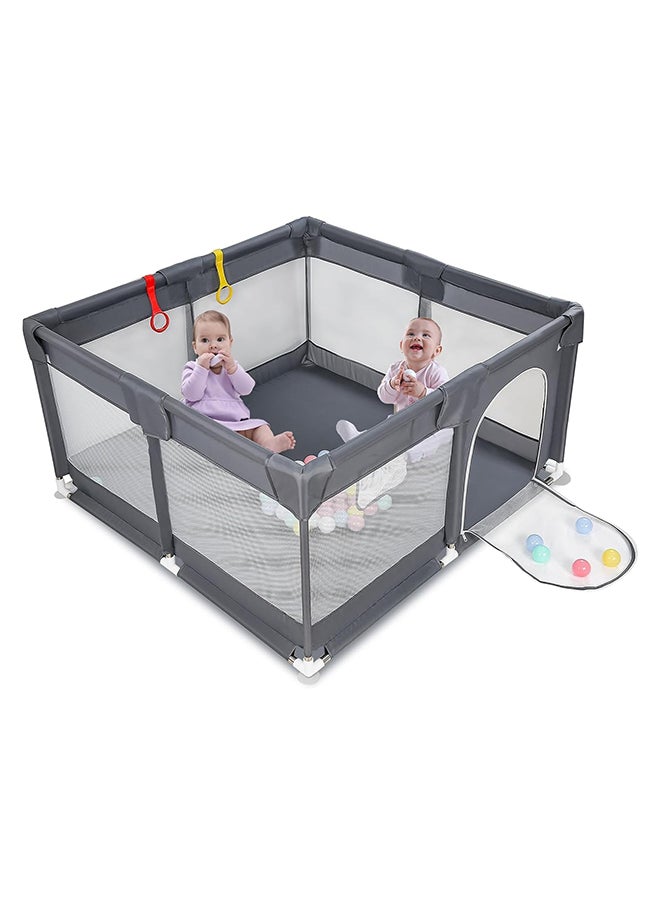 SKY-TOUCH Baby Extra Large Playard, Grey, 200 CM X 200 CM  - Image 3