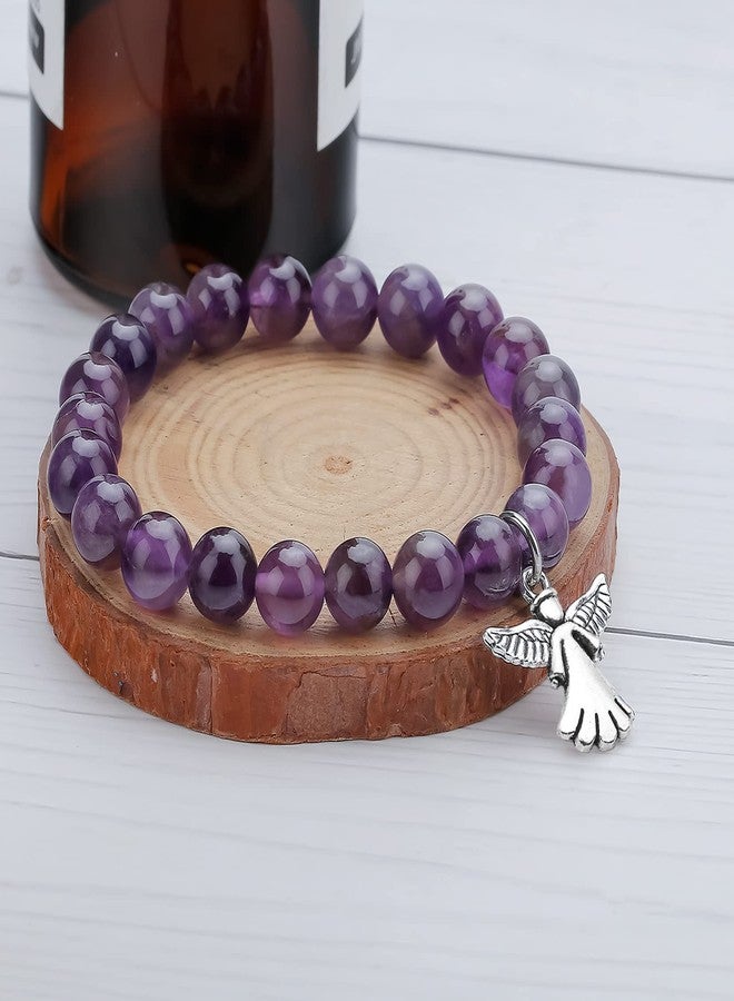 Haoze Sympathy Gift for Loss of Mom, Remembrance Bracelet Sympathy Memorial Gifts for Loss of Mom Mother Father Pet Grief Jewelry Bereavement Condolence Gifts (Angel) - Image 5