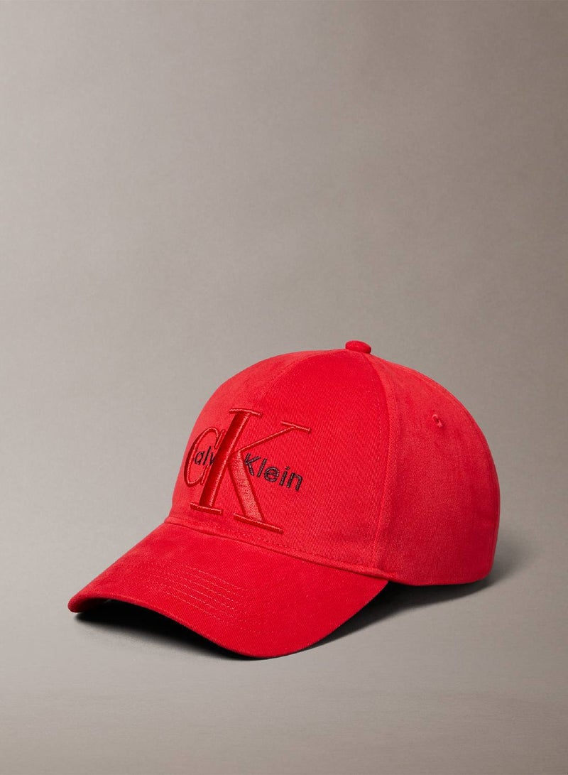 CALVIN KLEIN Layered Monogram Logo Graphic Baseball Cap - Image 1