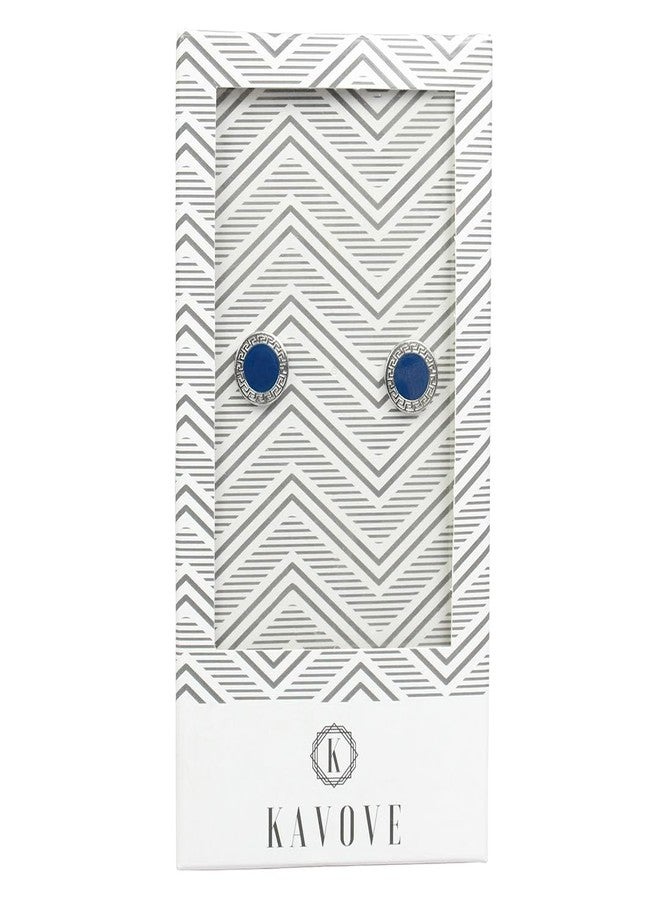 Kavove The Backyard Blue Cufflink - Image 5