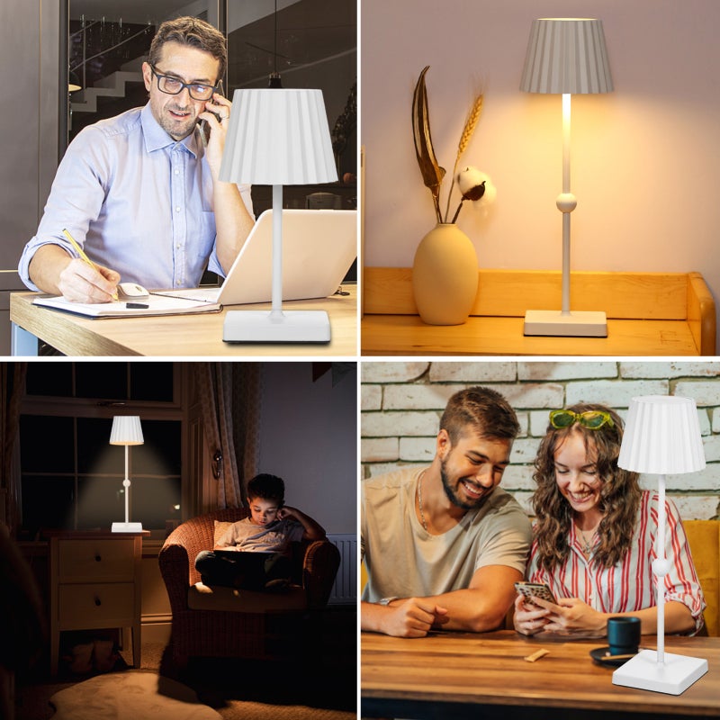 Neoglint Bedroom Eye Care Rechargeable Desk Lamp Bedside Lamp Touchable Ambient Night Light - Image 2