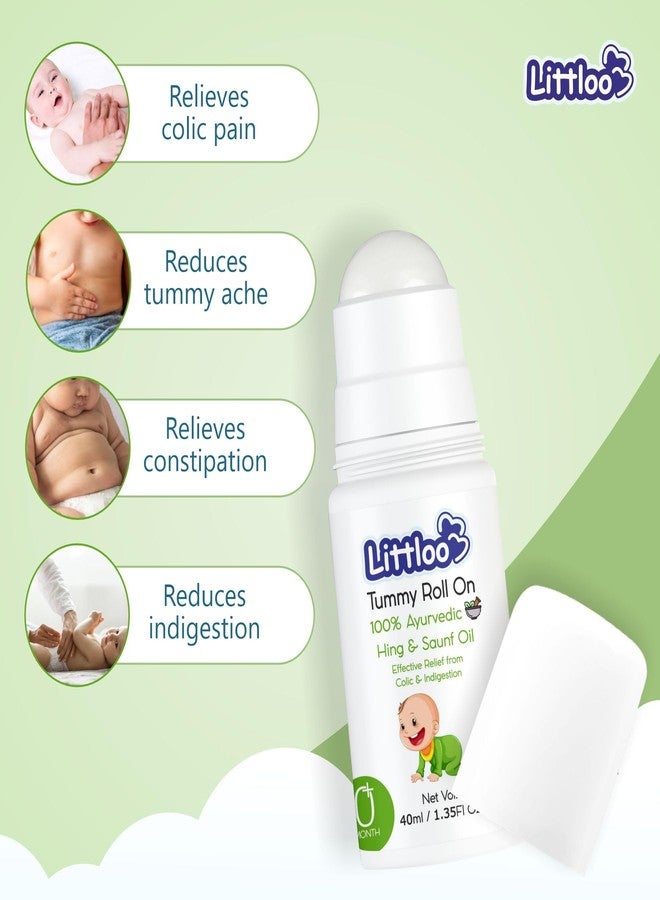 Littloo Tummy Roll-On for Kids | Relief from colic pain and indigestion | Enriched With Hing and Saunf - 40ml (Pack of 2) - Image 4