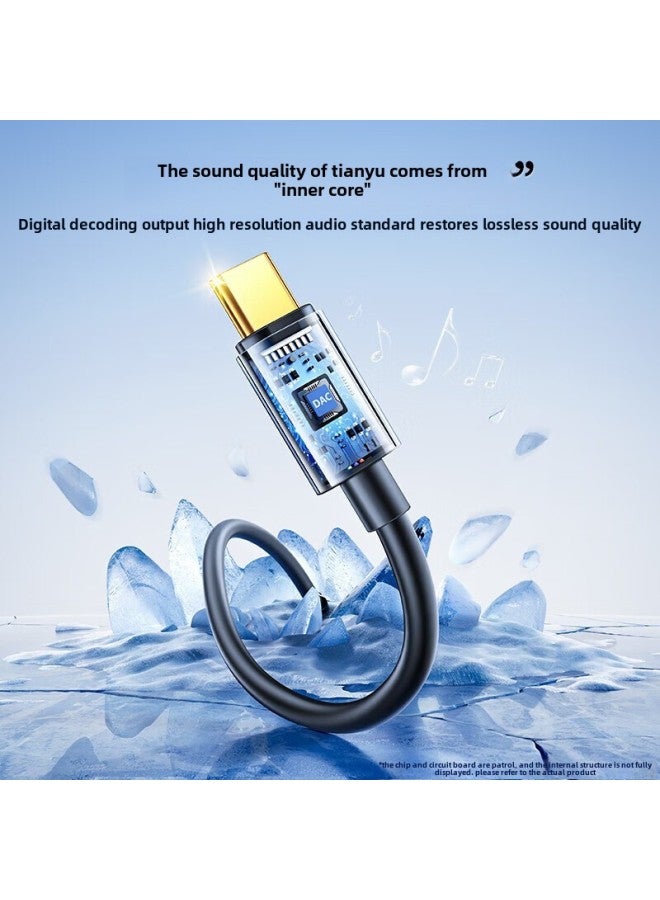 Typec Headset Adapter Android 3.5mm Interface Tapec Converter Line Short Applicable IPhone15-Color:Supports 15 Series—type—c To 3.5mm Female Adapter Space Gray-others - Image 4