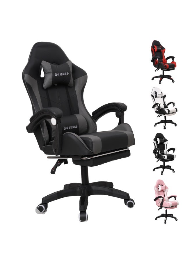 DUUKOA Gaming Chair with Footrest  Ergonomic Computer Chair 90°–135° Adjustment Backrest Perfect - Image 1