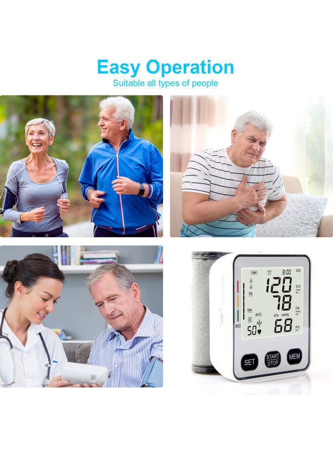 NIBEMINENT Digital LCD Wrist Type Electronic Blood-Pressure Monitor - Image 4