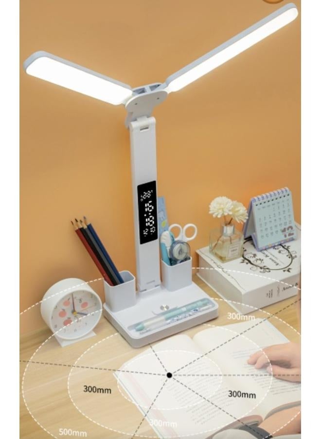 Rechargeable Multifunctional Intelligent Display Desk Lamp Eye Protection Charging and Plugging Purpose Primary Study Reading Desk Lamp - Image 5