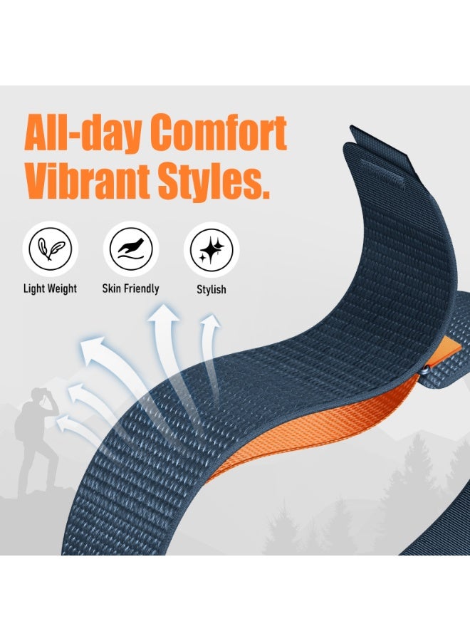 Trail Loop Straps for Apple Watch Ultra/3/2 Strap 49mm 46mm 45mm 44mm 42mm 41mm 40mm 38mm iWatch Straps for Men Women,Soft Fabric Nylon Sport Band for Apple Watch Series 11 10 9 8 7 6 5 4 3 SE 3/2nd - Image 2